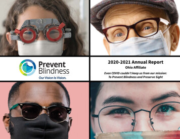 2020 2021 Annual Report - Prevent Blindness Ohio