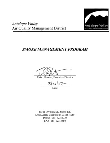 Antelope Valley Smoke Management Program