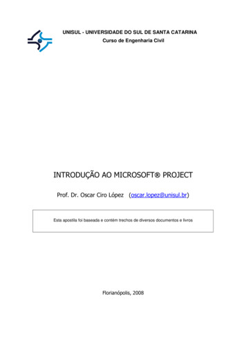 Introdução Ao Microsoft Project - Ufjf