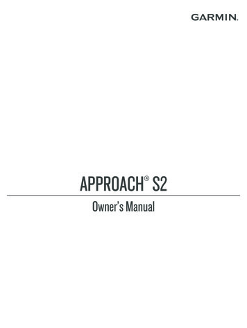 APPROACH Owner's Manual S2 - Garmin
