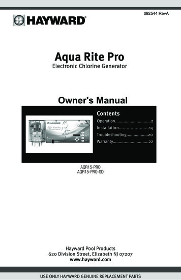 Aqua Rite Pro - Hayward Pool