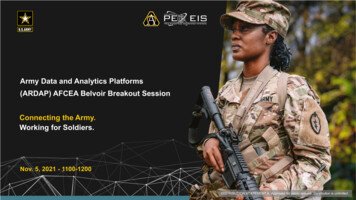 Army Data And Analytics Platforms (ARDAP) AFCEA Belvoir Breakout .