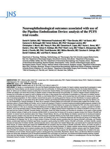 Neuroophthalmological Outcomes Associated With Use Of The . - Jns