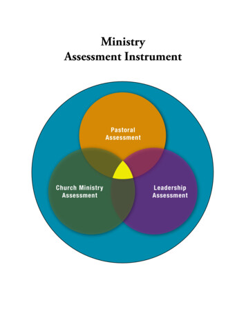 Ministry Assessment Instrument - Northern Plains Region