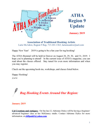 ATHA Region 9 Update Jan 2018