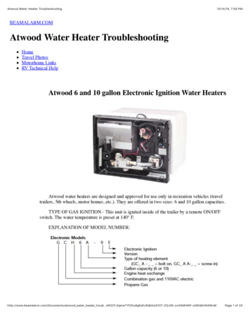 Atwood Water Heater Troubleshooting - View Navion Motorhomes