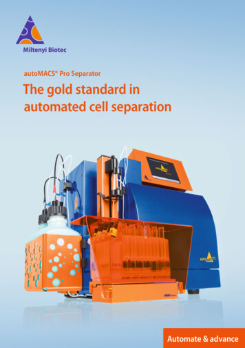 AutoMACS Pro Separator The Gold Standard In Automated Cell Separation