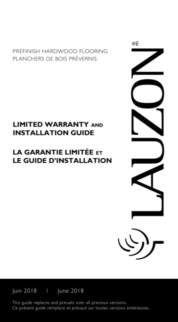 Auzon Hardwood Flooring Warranty Installation Guide