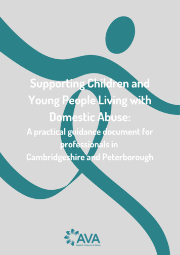 Supporting Children And Young People Living With Domestic Abuse - AVA