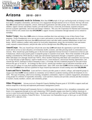 Arizona 2010 - 2011 - AmeriCorps
