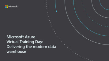 Microsoft Azure Virtual Training Day: Delivering The Modern Data