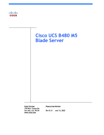 Cisco UCS B480 M5 Blade Server Spec Sheet