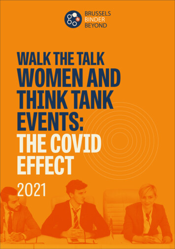 Walk The Talk Women And Think Tank Events: The Covid Effect