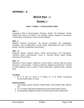 BCCA Part I - DAIMSR