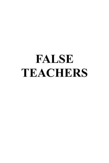 FALSE TEACHERS - Upload & Share PDF DocDroid