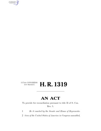 H. R. 1319 - Congress