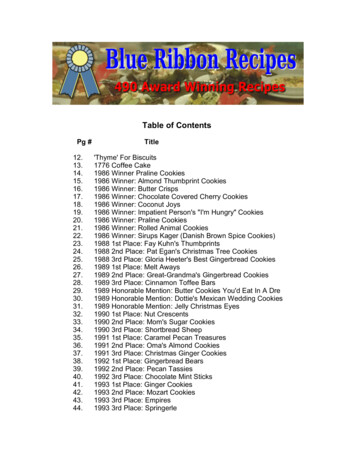Table Of Contents - DDV CULINARY