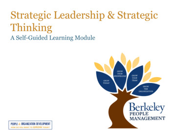 Strategic Leadership & Strategic Thinking - People & Culture