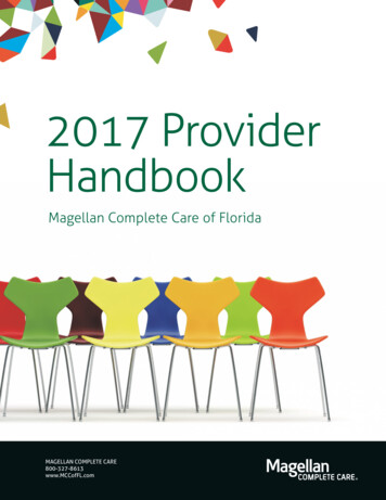 2017 Provider Handbook - Magellan Health