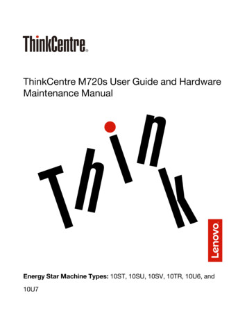 ThinkCentre M720s User Guide And Hardware Maintenance Manual - CNET Content