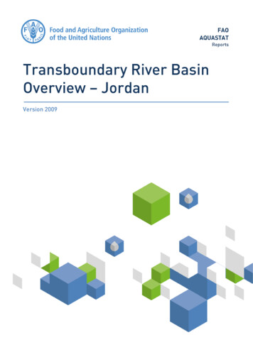 Transboundary River Basin Overview Jordan