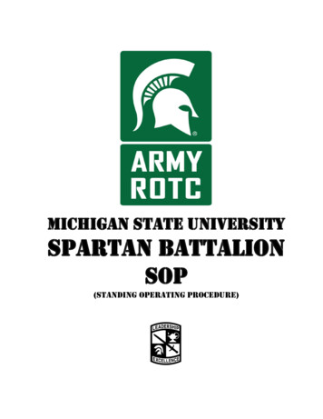 Michigan State UniverSity Spartan Battalion - Army ROTC