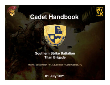 Cadet Handbook 2021 (website) - Army ROTC