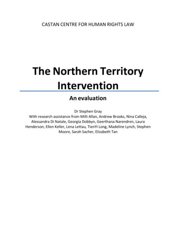 The Northern Territory Intervention - Monash University
