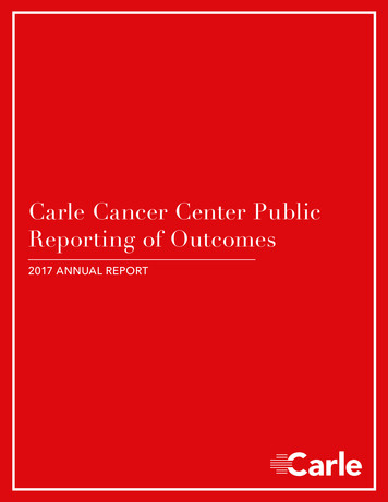 Carle Cancer Center Public Reporting Of Outcomes