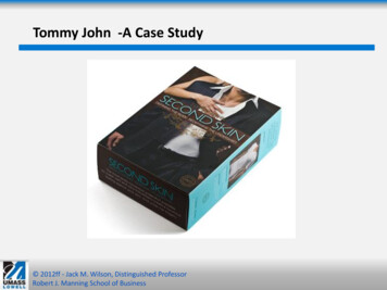 Tommy John -A Case Study - Jack M. Wilson