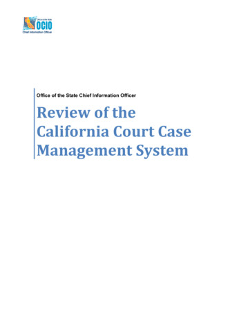 Review Of The California Court Case Management System