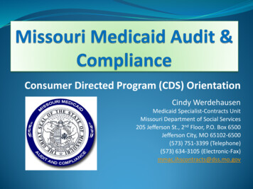 Consumer Directed Program (CDS) Orientation - MMAC