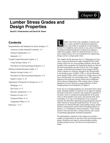 Wood Handbook--Chapter 6--Lumber Stress Grades And Design Properties