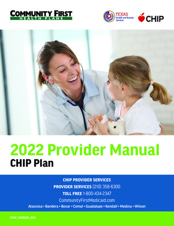 2022 Provider Manual - Community First Health Plans