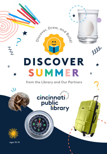 DISCOVER SUMMER - Cincinnati And Hamilton County Public Library
