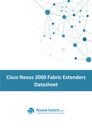 Cisco Nexus 2000 Fabric Extenders Datasheet - Router Switch