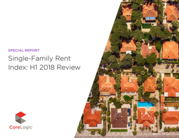 SPECIAL REPORT Single-Family Rent Index: H1 2018 Review - CoreLogic