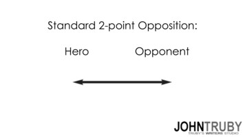 Standard 2-point Opposition: Hero Opponent - John Truby