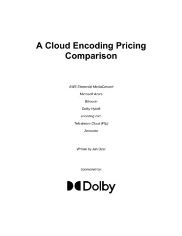 Cloud Pricing Comparison 2021 - Dolby