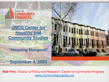 UNCG Center For Housing And Community Studies