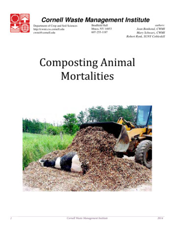 Composting Animal Mortalities Reduced Size