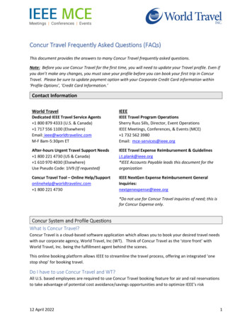 Concur Travel Frequently Asked Questions (FAQs)