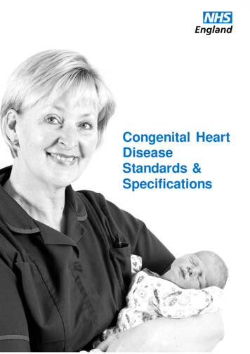Congenital Heart Disease Standards & Specifications