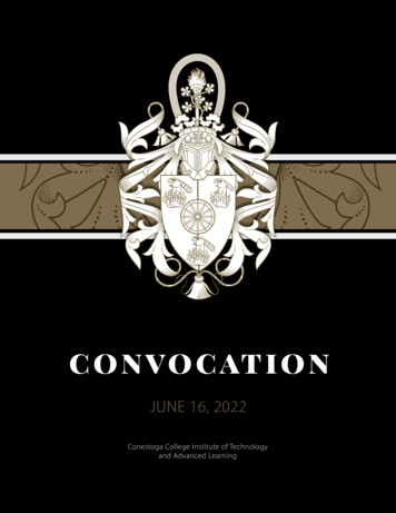 Convocation - Www-assets.conestogac.on.ca