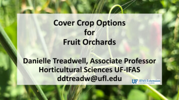 Cover Crop Options For Fruit Orchards - University Of Florida