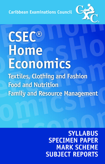 CSEC Home Economics - ASJA Girls' College San Fernando SLMC