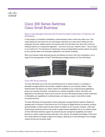 Cisco 300 Series Managed Switches Data Sheet