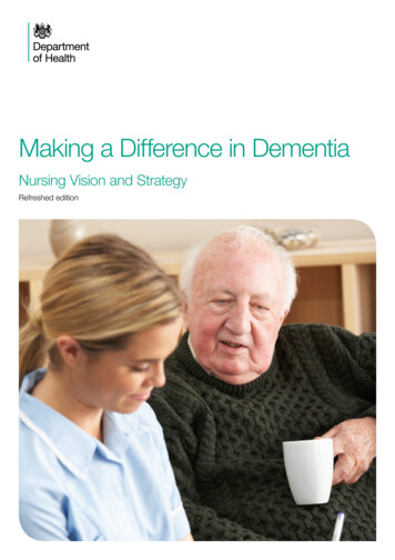 Making A Difference In Dementia - GOV.UK