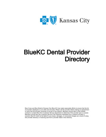 BlueKC Dental Provider Directory