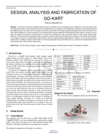 Design, Analysis And Fabrication Of Go-kart - Ijser